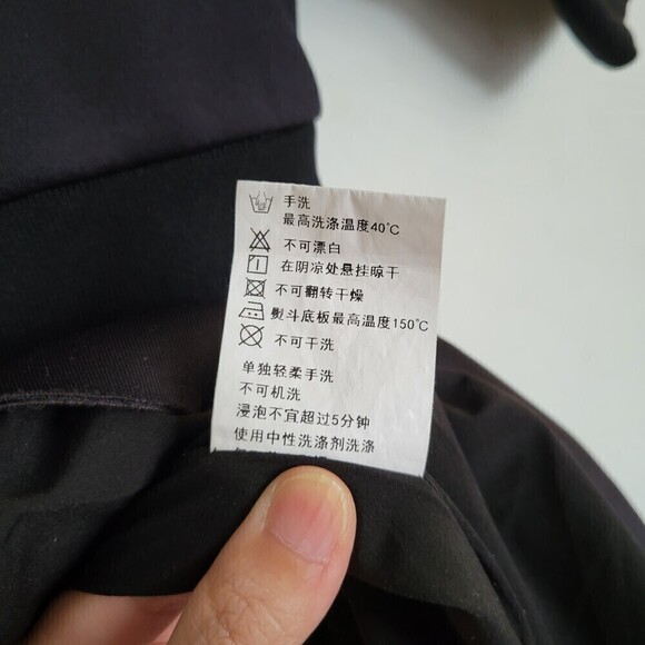 Mo & Co. Black Short Sleeve Scuba Bazinga Punk Zipper Skater Dress Size Small - Picture 10 of 11